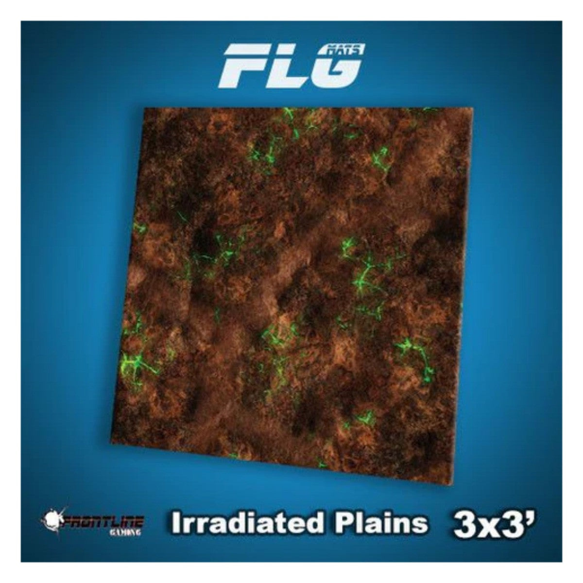 Frontline Gaming FLG Mats Irradiated Plains 3'x3' For Warhammer 40K Age Of Sigmar Star Wars Legion X-Wing Board Games IrrPlains3x3