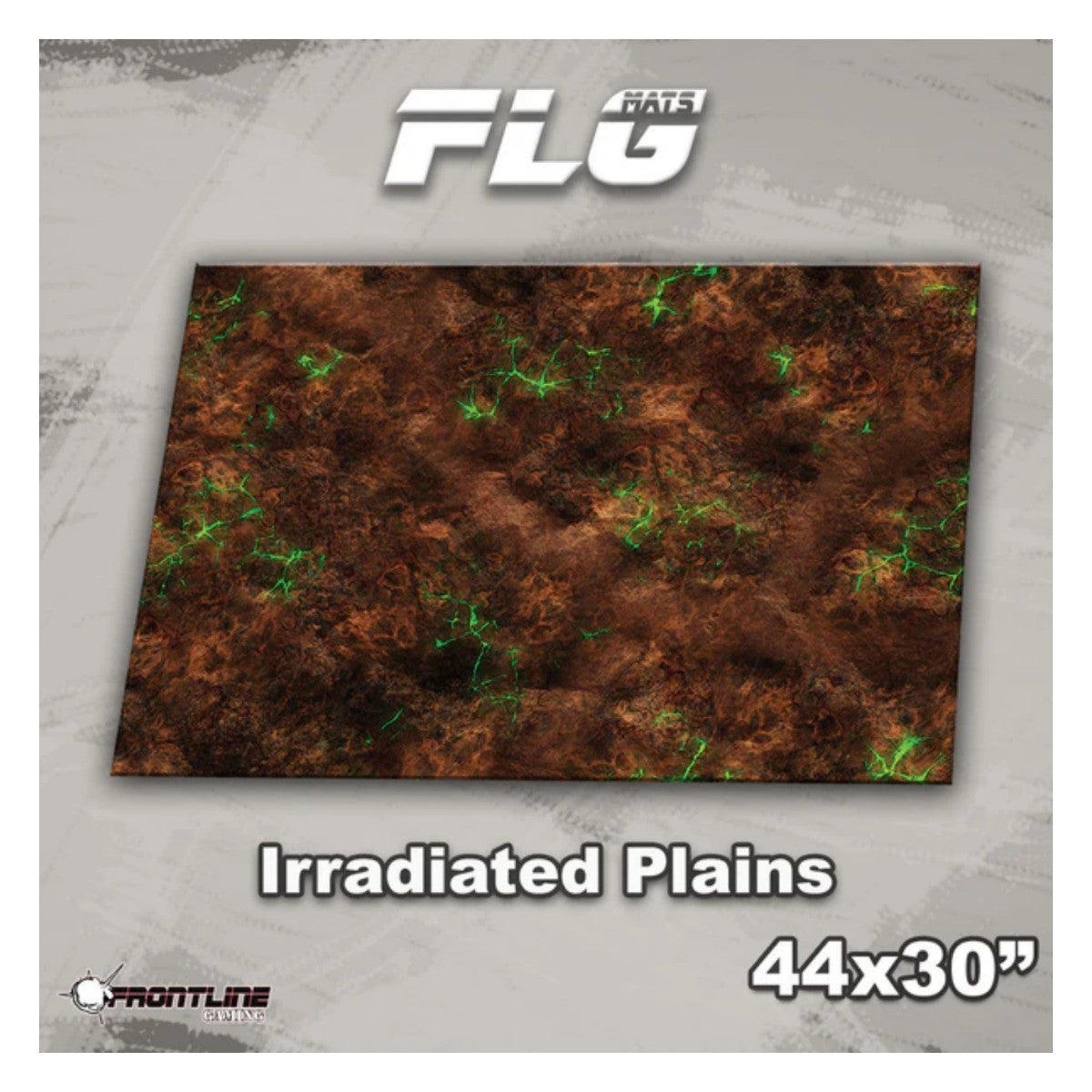 Frontline Gaming FLG Mats Irradiated Plains 44"x30" For Battles In Warhammer 40K Horus Heresy Combat Patrol And Board Games IrrPlains44x30