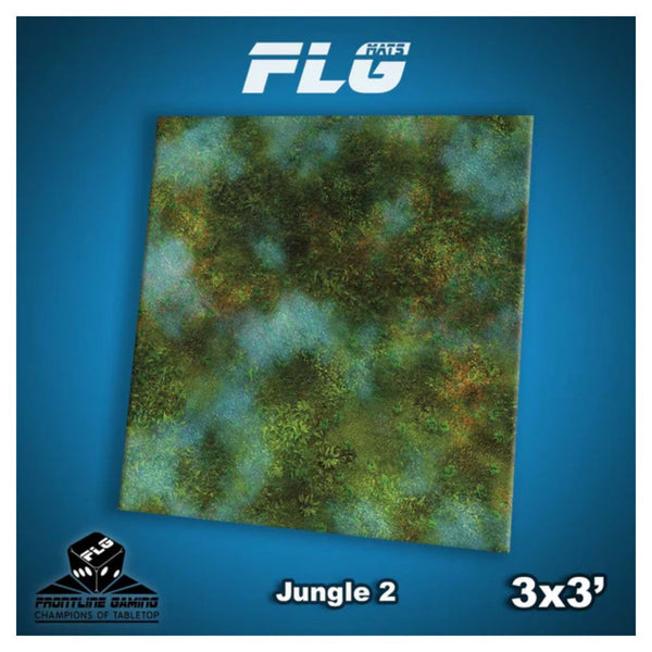 Frontline Gaming FLG Mats Jungle 2 3'x3' For Warhammer 40K Age Of Sigmar Star Wars Legion X-Wing Board Games Jung23X3