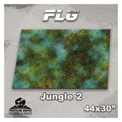 Frontline Gaming FLG Mats Jungle 2 44"x30" For Battles In Warhammer 40K Horus Heresy Combat Patrol And Board Games Jung244x30