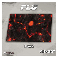 Frontline Gaming FLG Mats Lava 1 44"x30" For Battles In Warhammer 40K Horus Heresy Combat Patrol And Board Games LAVA44x30