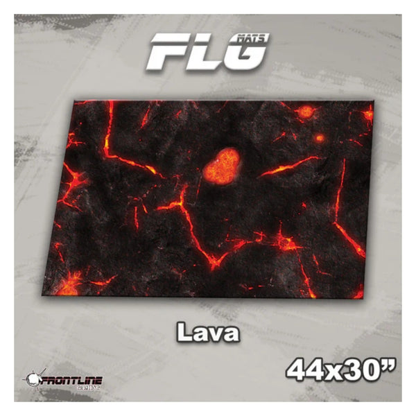 Frontline Gaming FLG Mats Lava 1 44"x30" For Battles In Warhammer 40K Horus Heresy Combat Patrol And Board Games LAVA44x30