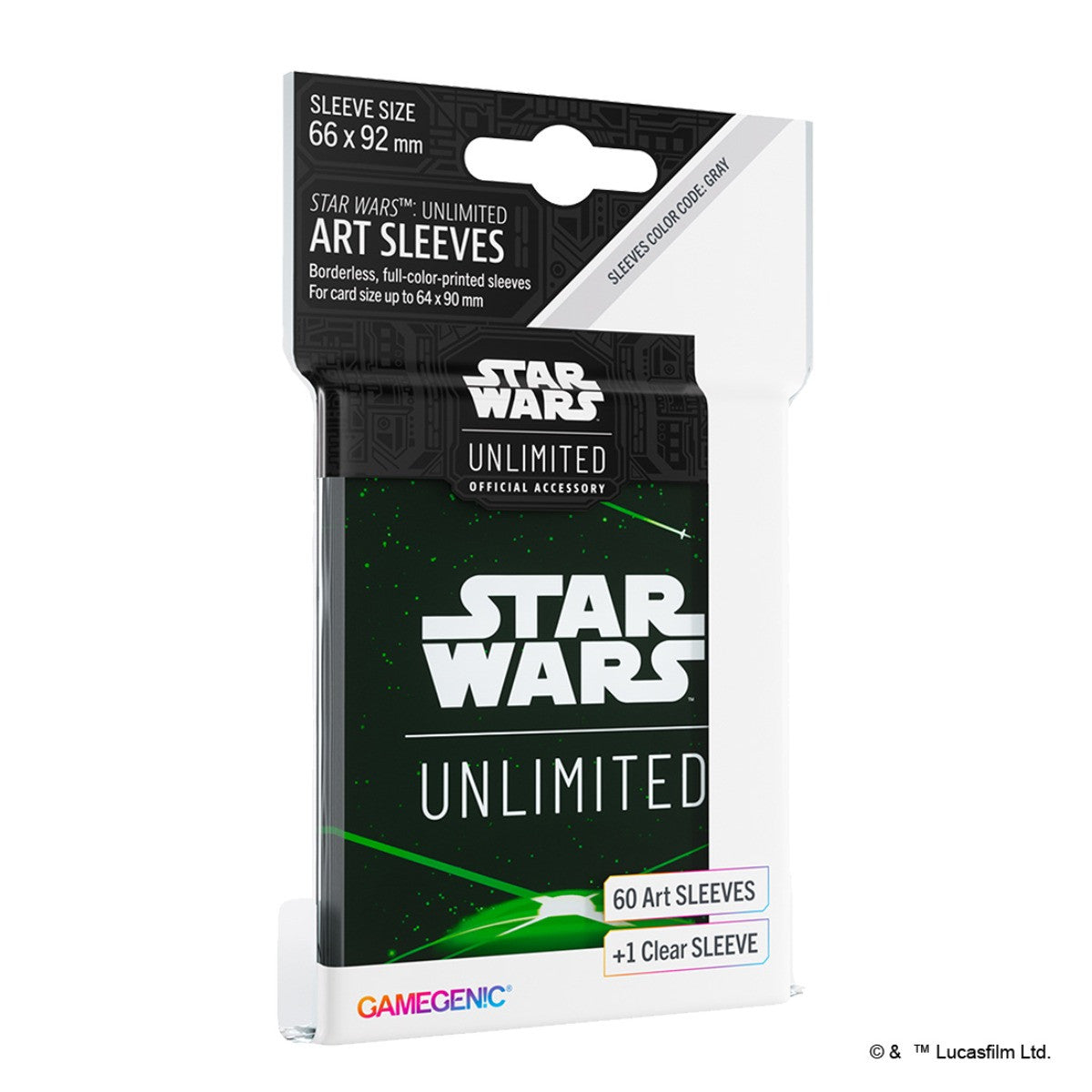 Gamegenic Star Wars Unlimited Art Sleeve Card Back Green GGS15055ML
