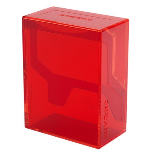 Gamegenic Bastion 50+ Xl Red Secure Deck Box For 50+ Double Sleeved Cards With Compact Design GGS22021ML