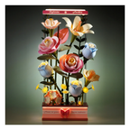 Robotime Rokr Blooming Bouquet Box DIY 3D Wooden Puzzle Floral Art Motor Powered Flower Display RT-AF01D