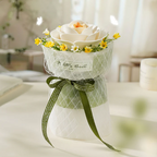 Robotime Rokr White Camellia DIY 3D Wooden Puzzle Elegant Floral Art Desktop Display RT-AF011