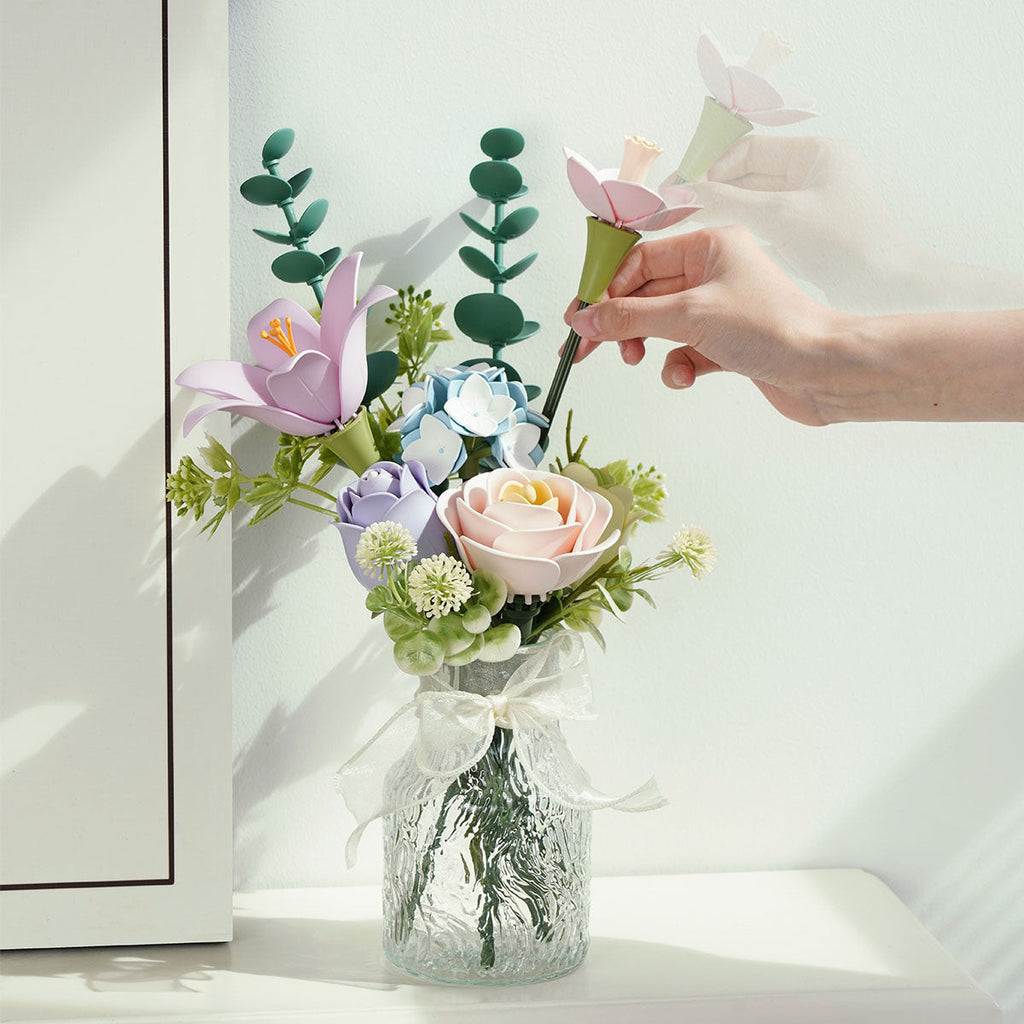 Robotime Rokr Spring Time Bouquet DIY 3D Floral Puzzle Mixed Flower Arrangement AF01J RT-AF01J