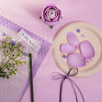 Robotime Rokr Purple Rose DIY Bouquet 3D Wooden Puzzle Elegant Floral Art RT-AF021