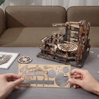 Robotime Rokr Marble Night City DIY 3D Wooden Marble Run Puzzle Mechanical Track Model RT-LGA01