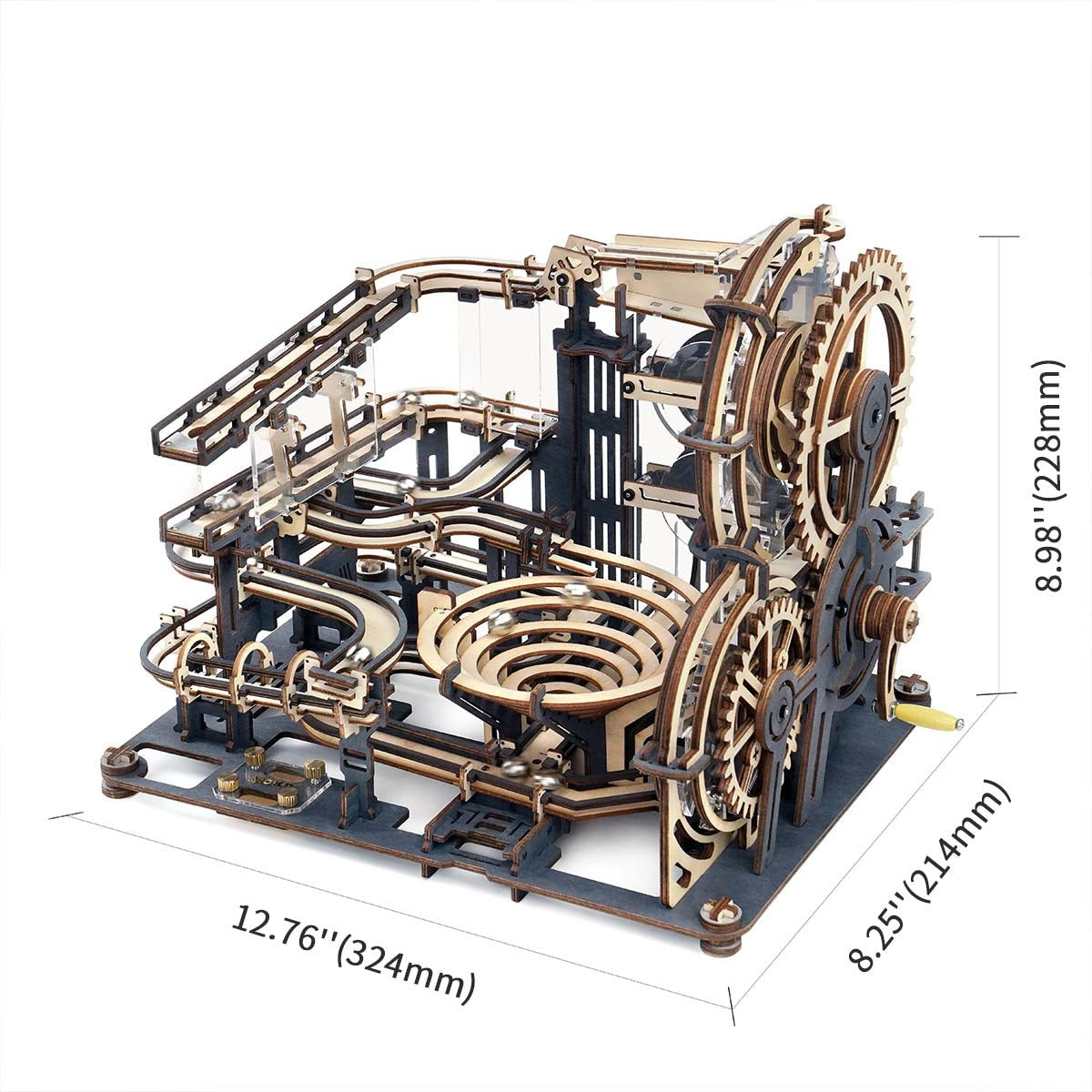 Robotime Rokr Marble Night City DIY 3D Wooden Marble Run Puzzle Mechanical Track Model RT-LGA01