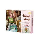 Robotime Rolife Sakura Densya DIY Book Nook 3D Wooden Shelf Insert Kit RT-TGB01