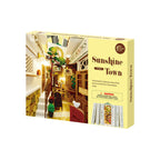 Robotime Rolife Sunshine Town Book Nook Shelf Insert Kit RT-TGB02