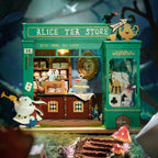 Robotime Rolife Alice's Tea Store DIY Miniature House Model Kit RT-DG156