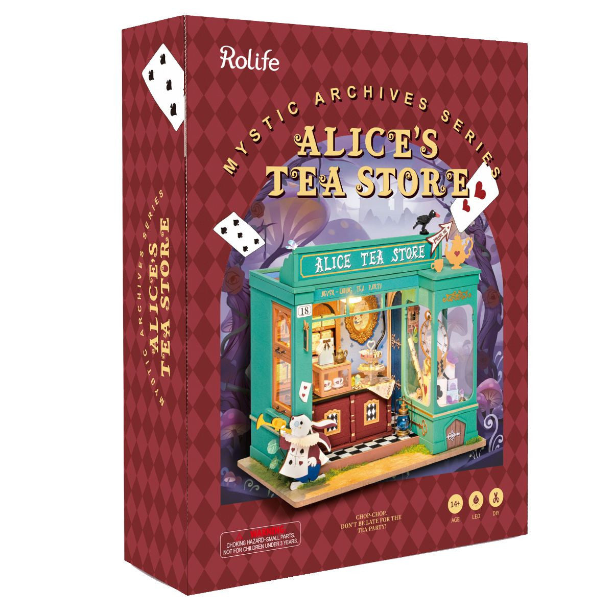 Robotime Rolife Alice's Tea Store DIY Miniature House Model Kit RT-DG156