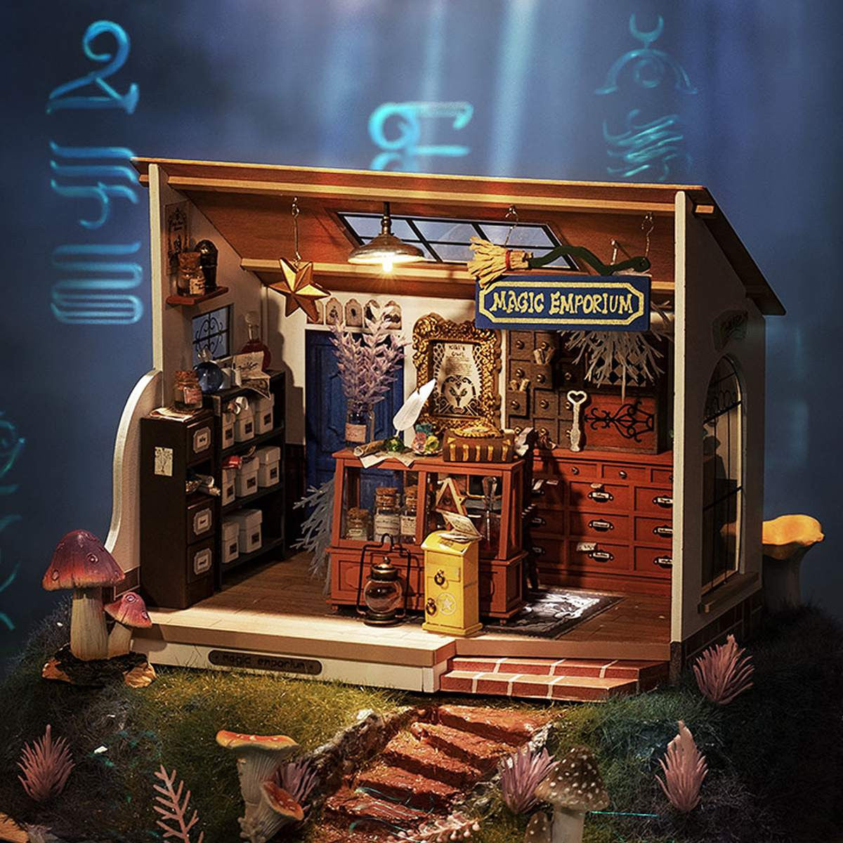 Robotime Rolife Kiki's Magic Emporium DIY Miniature House Kit RT-DG155