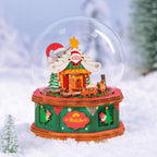 Robotime Rolife Christmas Town DIY Music Box Kit RT-AM46