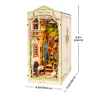 Robotime Rolife Floral Corner DIY Book Nook Shelf Insert Kit RT-TGB09