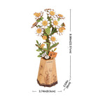 Robotime Rowood Chamomile DIY 3D Wooden Puzzle Floral Art RT-TW061