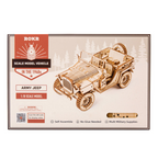 Robotime Rokr Army Jeep 3D Wooden Puzzle Model Kit RT-MC701