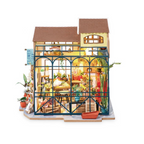 Robotime Rolife Emilys Flower Shop DIY Miniature Dollhouse 3D Wooden Puzzle Floral Building Model RT-DG145