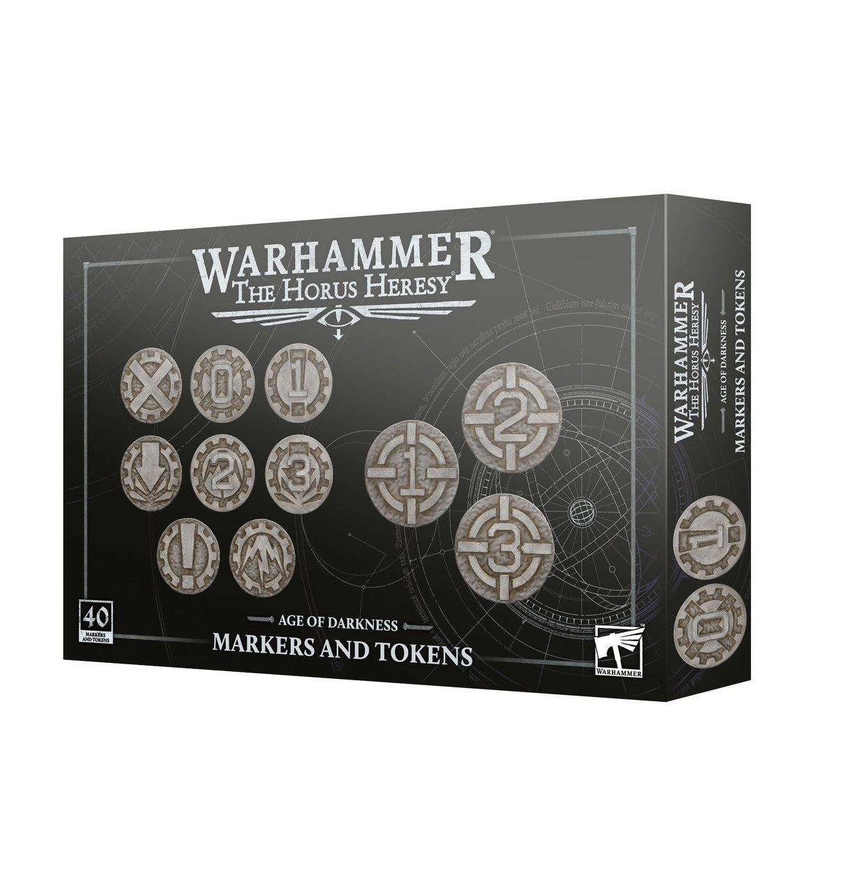 Games Workshop Horus Heresy Age Of Darkness Markers And Tokens Plastic Box 31-131