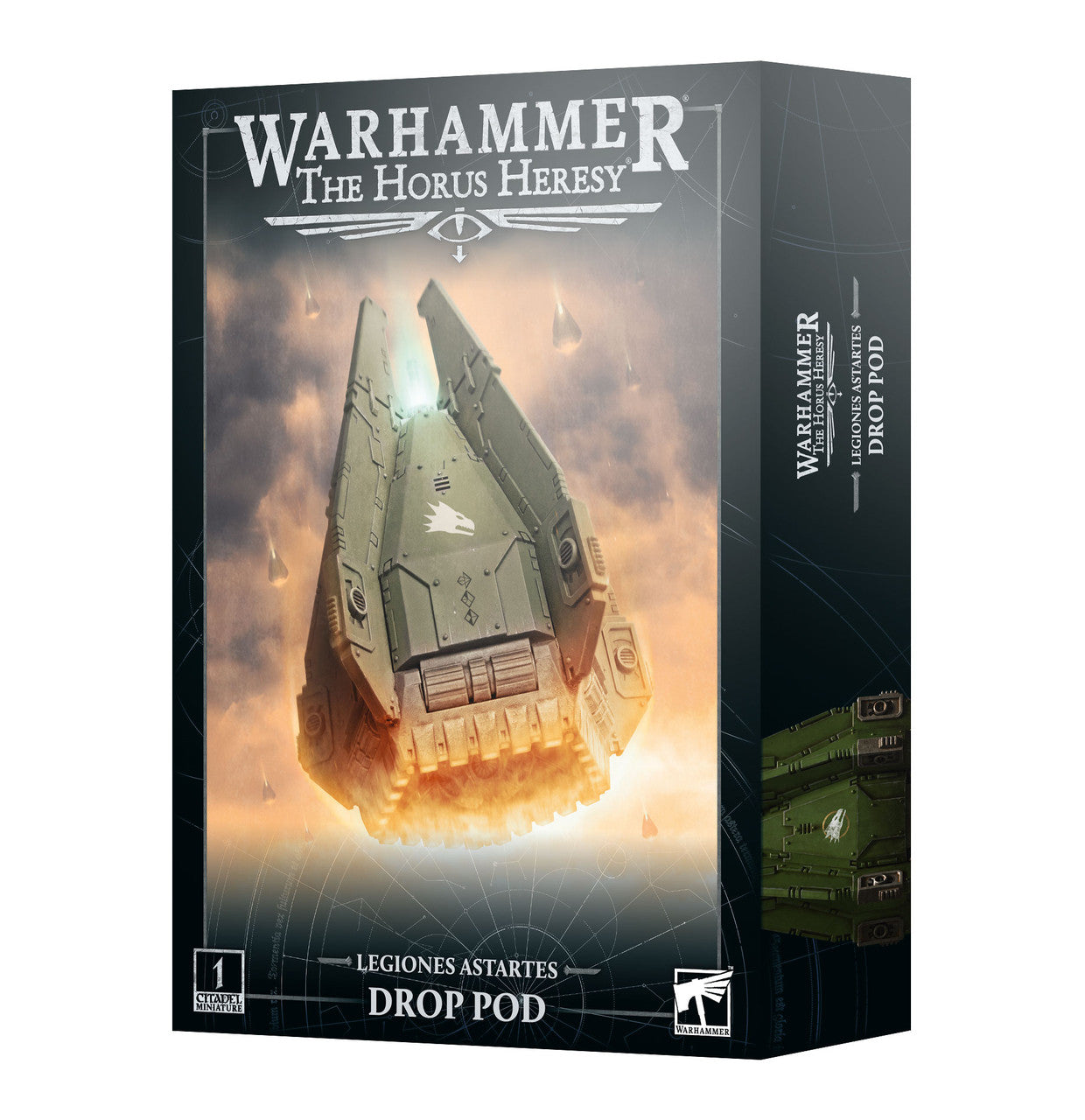 Games Workshop Horus Heresy Loyalist Legiones Astartes Drop Pod Plastic Box 31-136