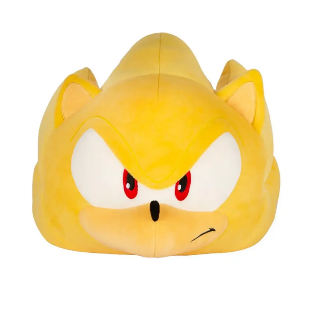 Tomy Club Mocchi Sonic The Hedgehog Super Sonic Mega Plush Figure Sonic Collectable Toy for Ages 3+ 15 Inch TM-T12478