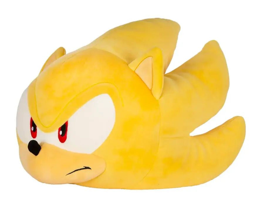 Tomy Club Mocchi Sonic The Hedgehog Super Sonic Mega Plush Figure Sonic Collectable Toy for Ages 3+ 15 Inch TM-T12478