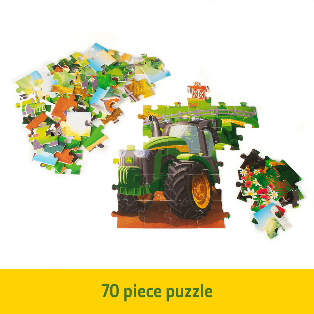 Tomy John Deere Farm Kids Puzzle Kids And Toddler Puzzle With Large Durable Pieces Toddler Learning Toys For Early Childhood Development Kids Puzzles 70 Piece Puzzle For Kids Ages 4 And Up TM-47414A