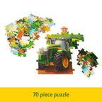 Tomy John Deere Farm Kids Puzzle Kids And Toddler Puzzle With Large Durable Pieces Toddler Learning Toys For Early Childhood Development Kids Puzzles 70 Piece Puzzle For Kids Ages 4 And Up TM-47414A
