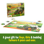 Tomy John Deere Farm Kids Puzzle Kids And Toddler Puzzle With Large Durable Pieces Toddler Learning Toys For Early Childhood Development Kids Puzzles 70 Piece Puzzle For Kids Ages 4 And Up TM-47414A