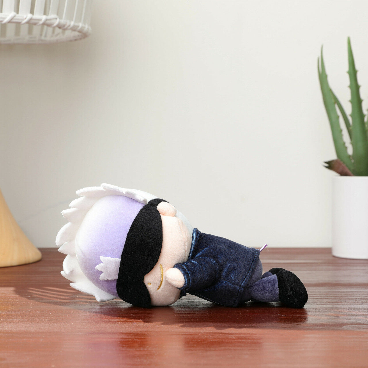 Tomy Club Mocchi Suya Suya Sleeping Friend Jujutsu Kaisen Plush Satoru Gojo Figure Plush Collectible JJK Figure Squishy Anime Plushies and Kawaii Toys 8 Inch TM-T12631