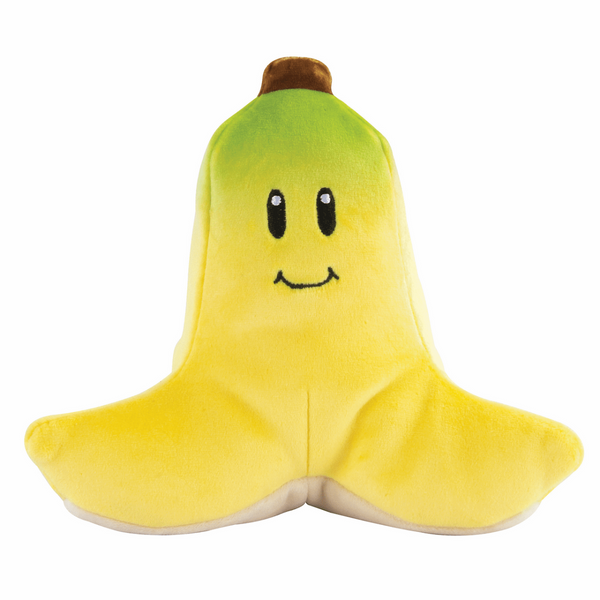Tomy Club Mocchi Mario Kart Plush Banana Plushie Squishy Mario Plushies Soft Plush Toys and Mario Room Decor in Yellow 6 inch TM-T12703