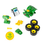 Tomy John Deere BUILD-A-BUDDY Tractor Toy and Toy Drill Toddler STEM Take Apart Toys with 16 Individual Pieces and Kids Tools Kids Building Toys Ages 3 Years and Up TM-46655B