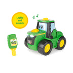 Tomy John Deere Key-N-Go Tomy Johnny Tractor Toy With Lights And Sounds Interactive Driving Toy Tractor Includes 12 Interactive Ways To Play Toddler Toys Ages 3 Years And Up TM-47500A