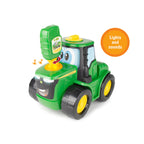 Tomy John Deere Key-N-Go Tomy Johnny Tractor Toy With Lights And Sounds Interactive Driving Toy Tractor Includes 12 Interactive Ways To Play Toddler Toys Ages 3 Years And Up TM-47500A