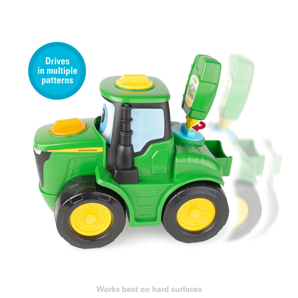Tomy John Deere Key-N-Go Tomy Johnny Tractor Toy With Lights And Sounds Interactive Driving Toy Tractor Includes 12 Interactive Ways To Play Toddler Toys Ages 3 Years And Up TM-47500A