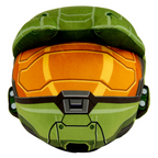 Tomy Club Mocchi Halo Plush Toy Master Chief Helmet Plushie Collectible Halo Figures Soft Plush Halo Toys Collectible Squishy Pop Culture and Video Game Plushies - 15 Inch TM-T12461
