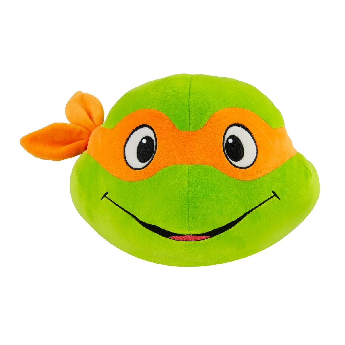 Tomy Club Mocchi Teenage Mutant Ninja Turtles Plush Michelangelo Head Plushie Squishy TMNT Soft Toys Plush Collectible TMNT Figures Room Decor 15 Inch TM-T12469