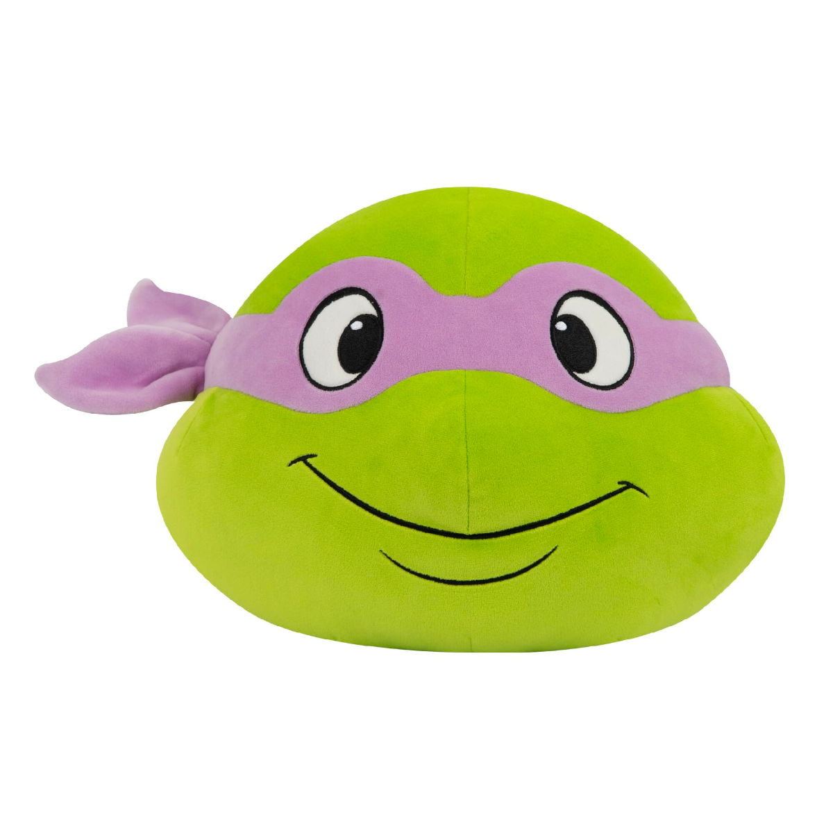 Tomy Club Mocchi Teenage Mutant Ninja Turtles Plush Toy Donatello Head Plushie Squishy TMNT Soft Toys Plush Collectible TMNT Figures Room Decor 15 Inch TM-T12640