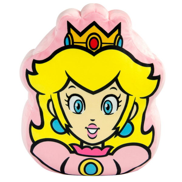 Tomy Club Mocchi Super Mario Plush Toys Princess Peach Plushie Squishy Soft Plush Toys and Mario Room Decor 15 inch TM-T12891