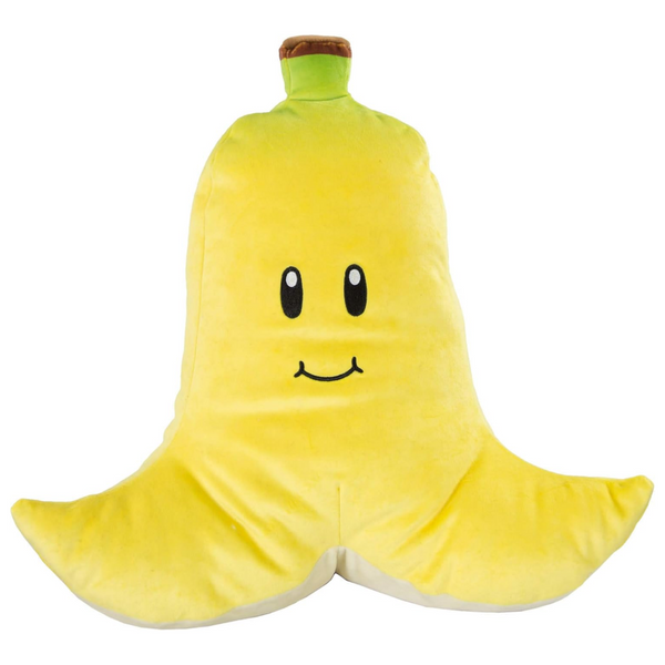 Tomy Club Mocchi Mario Kart Plushies Banana Plushie Squishy Mario Toys Collectible Mario Figures and Cute Stuffed Animals Holiday Gifts and Stocking Stuffers for Kids 15 Inch TM-T12958B