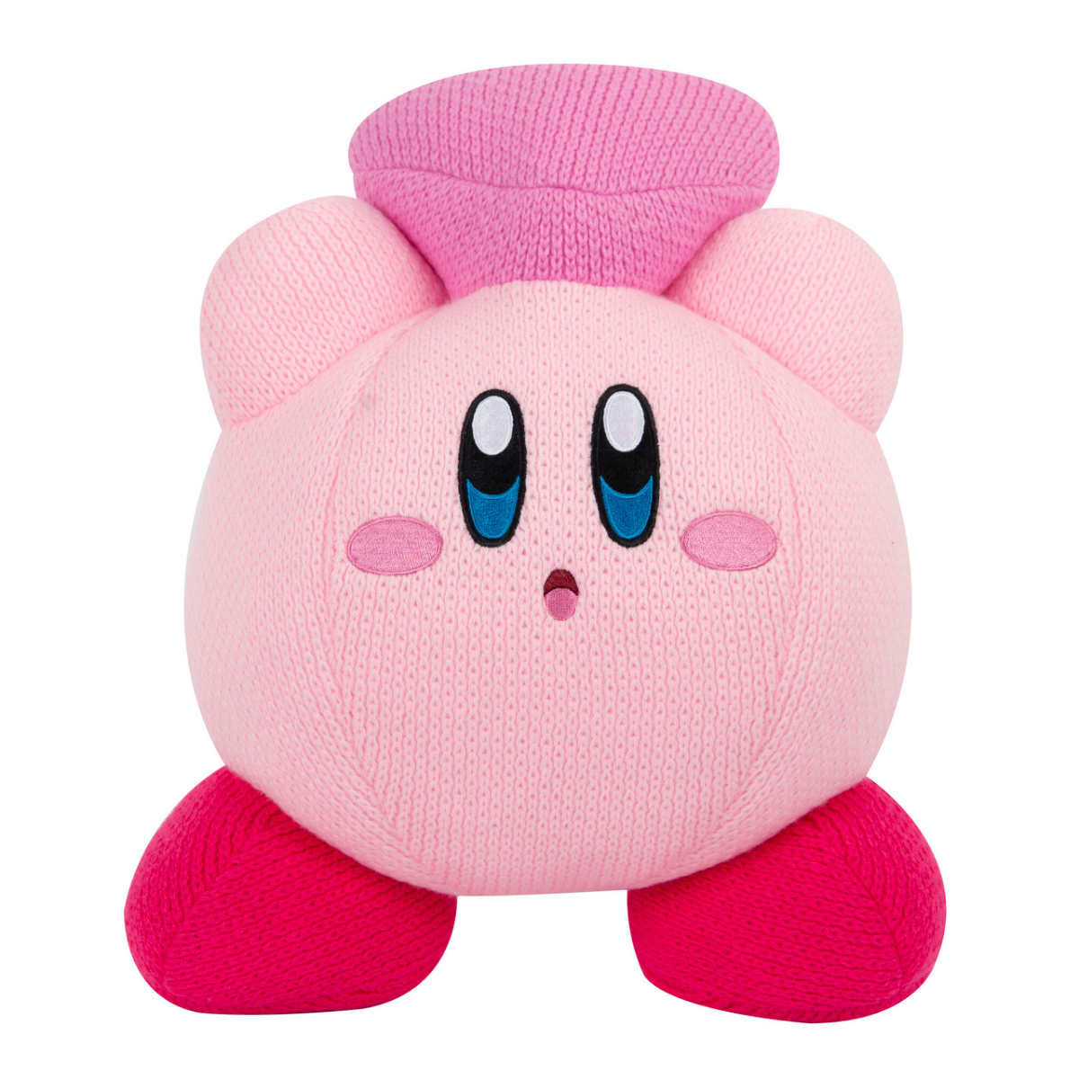 Tomy Nuiguru Knit Kirby Plush Kirby and Friend Heart Plushie Knit and Crochet Plushies Collectible Crochet Stuffed Animals Soft Cozy Plush Toys and Kirby Room Decor 15 Inch TM-T12476