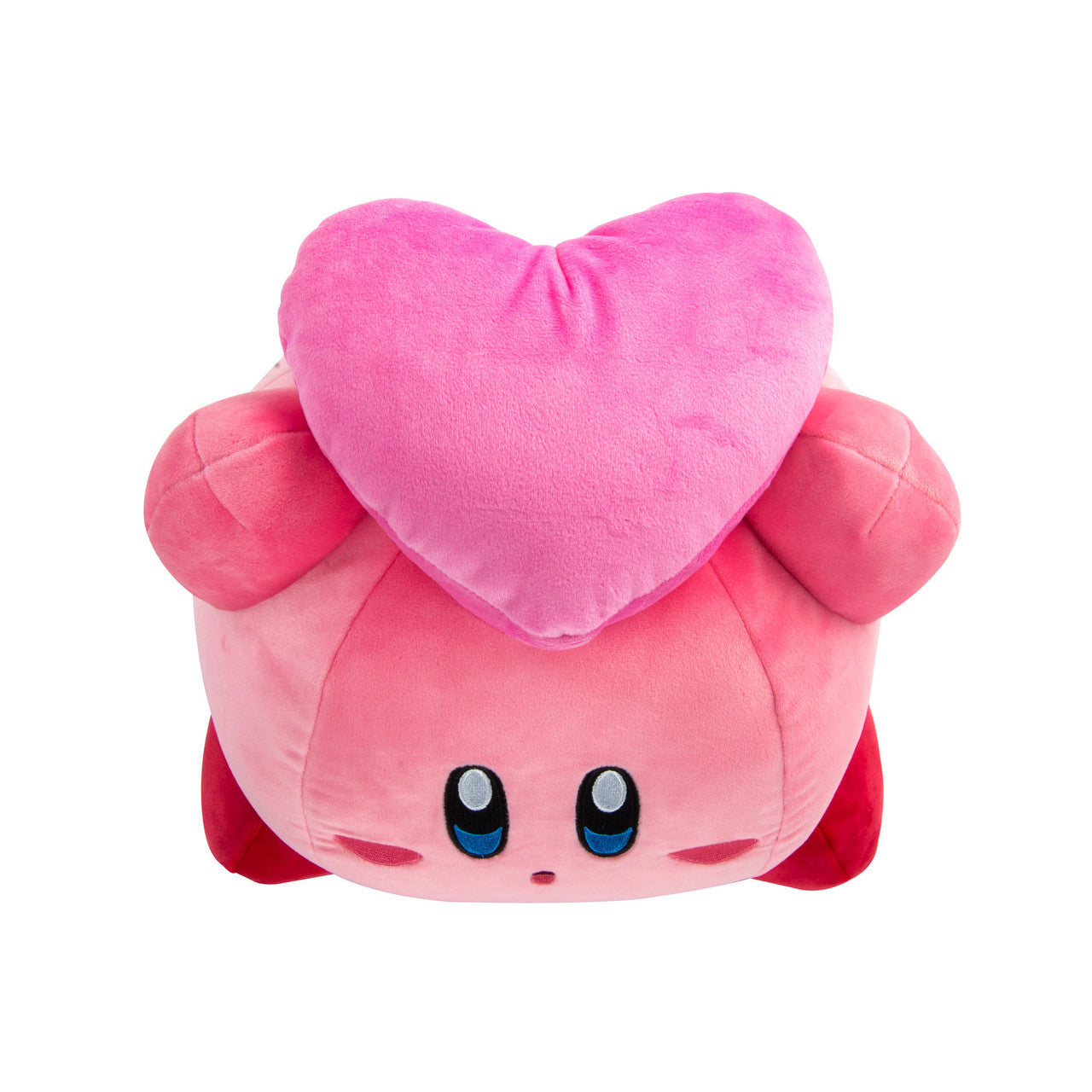 Tomy Club Mocchi Kirby with Heart Mega Plush Toy Ultra Soft Collectible Stuffed Figure for Kids and Fans 15 inch TM-T12787