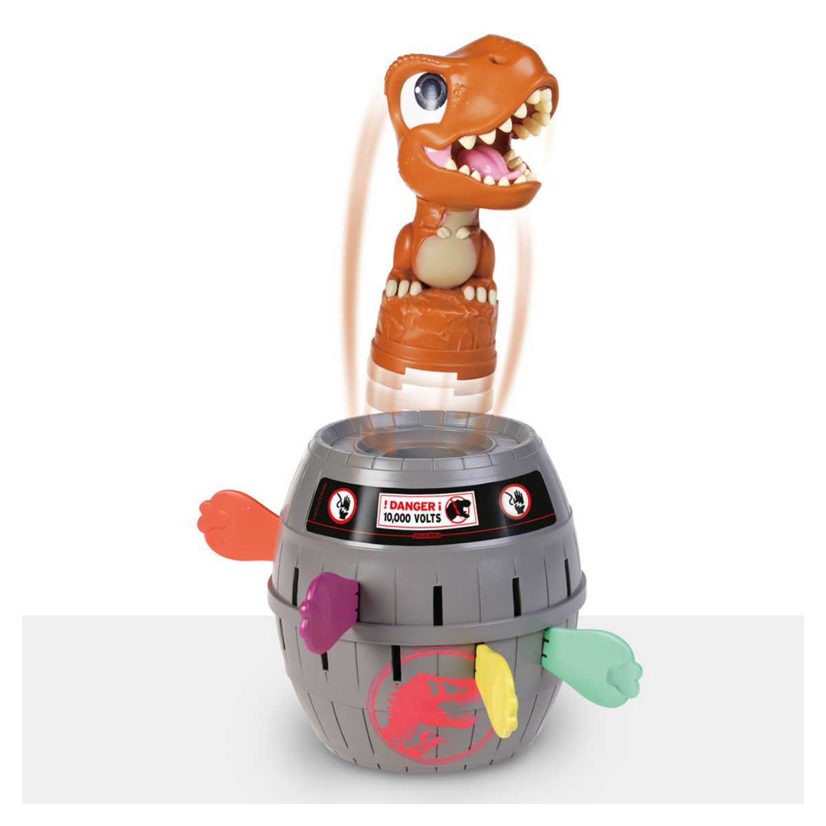 Tomy Pop Up T-Rex Kids Game Family and Preschool Kids Games for Family Game Night Kids Activities and Jurassic World Toys Girls and Boys Games for 2-4 Players - Ages 4 Years and Up TM-T73290