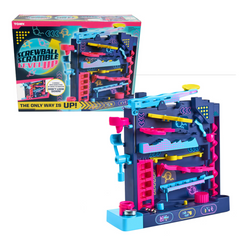 Tomy Screwball Scramble Level Up Kids Board Game Timed Marble Run Obstacle Course Kids Games Holiday Toys and Christmas Games Toddler Ages 5 Years and Up TM-T73535