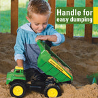 Tomy John Deere Preschool 15 Inch Big Scoop Dump Truck With Sand Tools Outdoor Toys For Ages 3 To 4 TM-46510V2