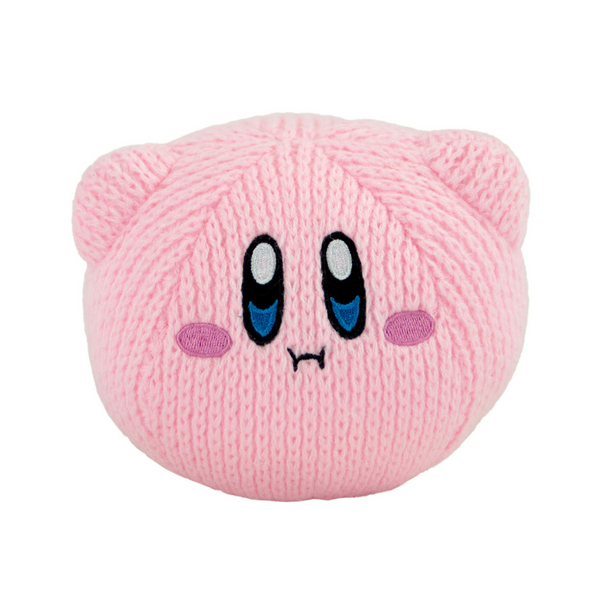 Tomy Nuiguru Knit Kirby Plush Hovering Kirby Plushie Knit Plushies Soft and Squishy Kawaii Plushies Toys Video Game Collectibles Gaming Room Decor 6 Inch TM-T12475