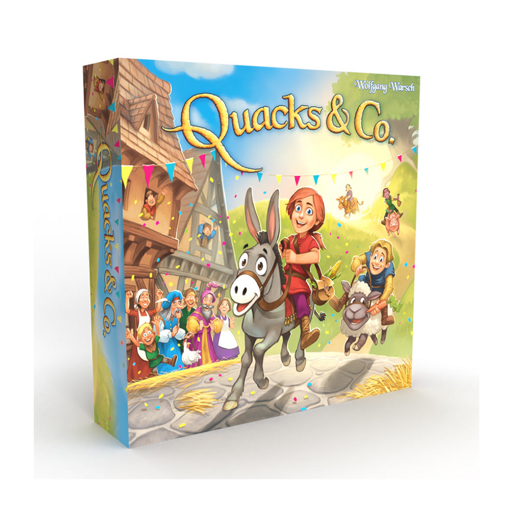 Asmodee Wolfgang Warsch Quacks & Co Board Game Family Game for Ages 5 and up for 2 to 4 Players Average Playtime 25 Minutes QAK04