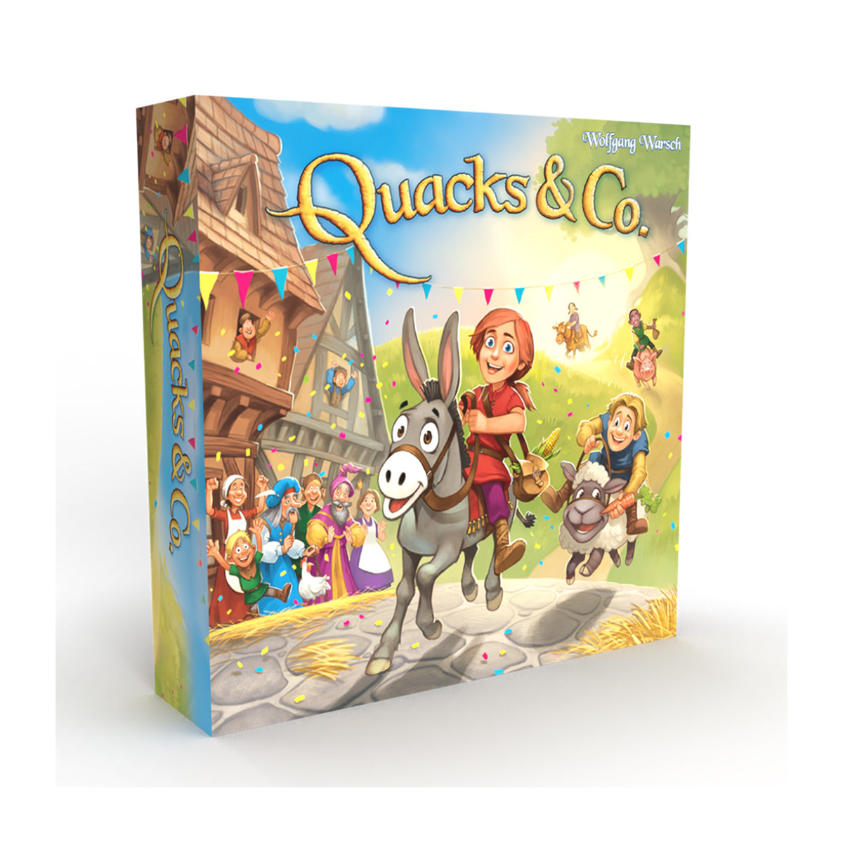 Asmodee Wolfgang Warsch Quacks & Co Board Game Family Game for Ages 5 and up for 2 to 4 Players Average Playtime 25 Minutes QAK04